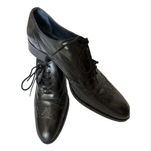 Elegant Black Leather Women's Loafers